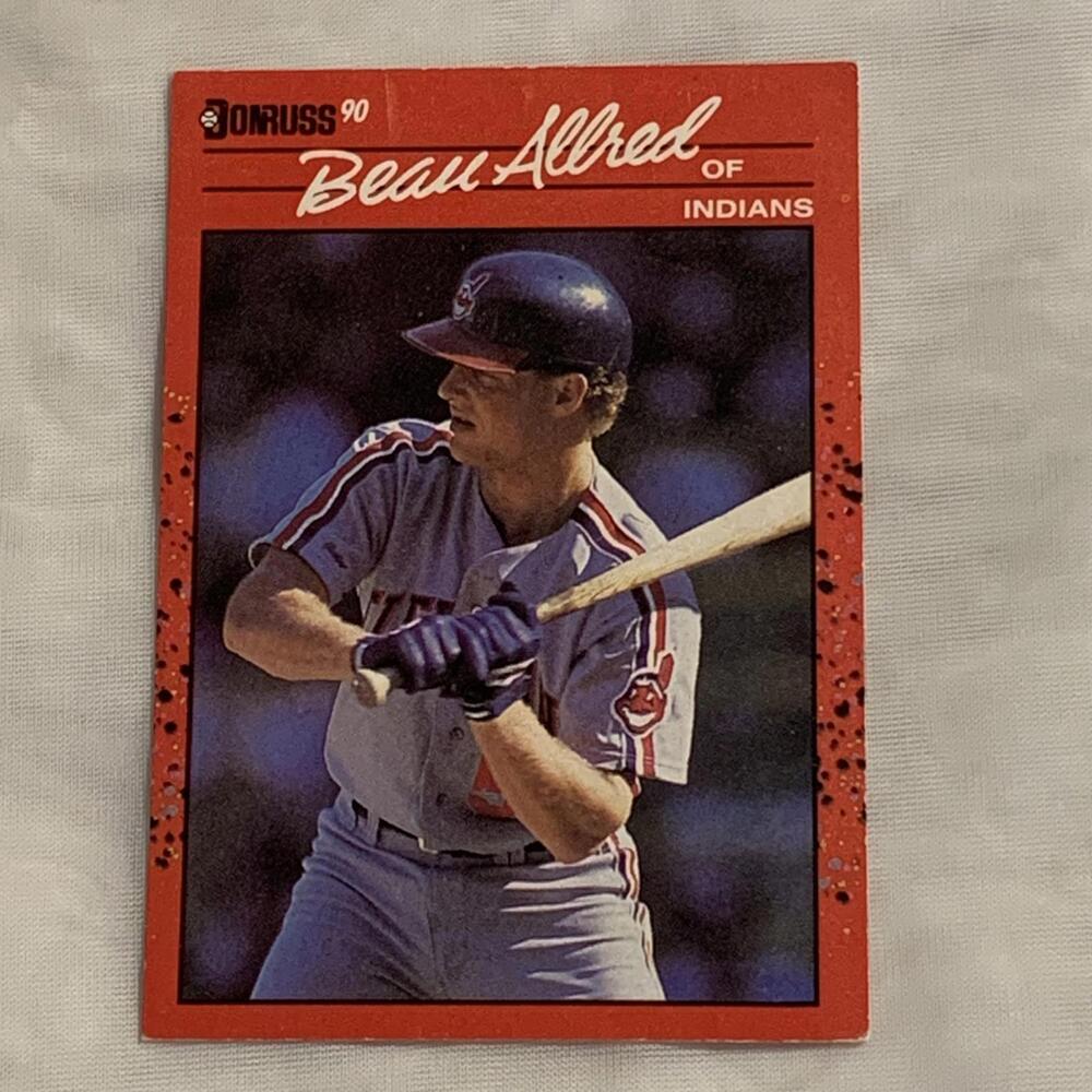 1990 Donruss Beau Allred Cleveland Indians‎ Baseball Card #691